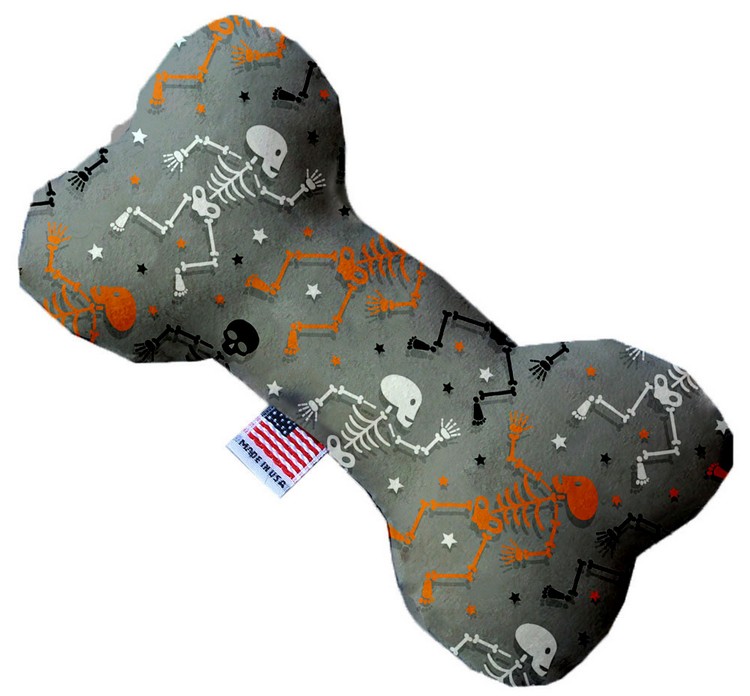 Skeletons Dancing 10 Inch Canvas Bone Dog Toy